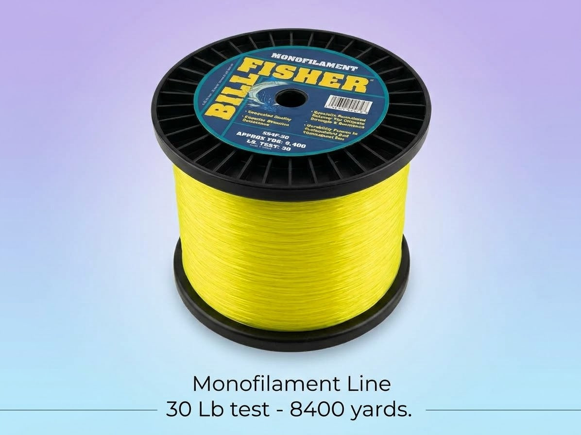 Bill Fisher Monofilament Fishing Line – 30 Lb Test (8,400 Yds)