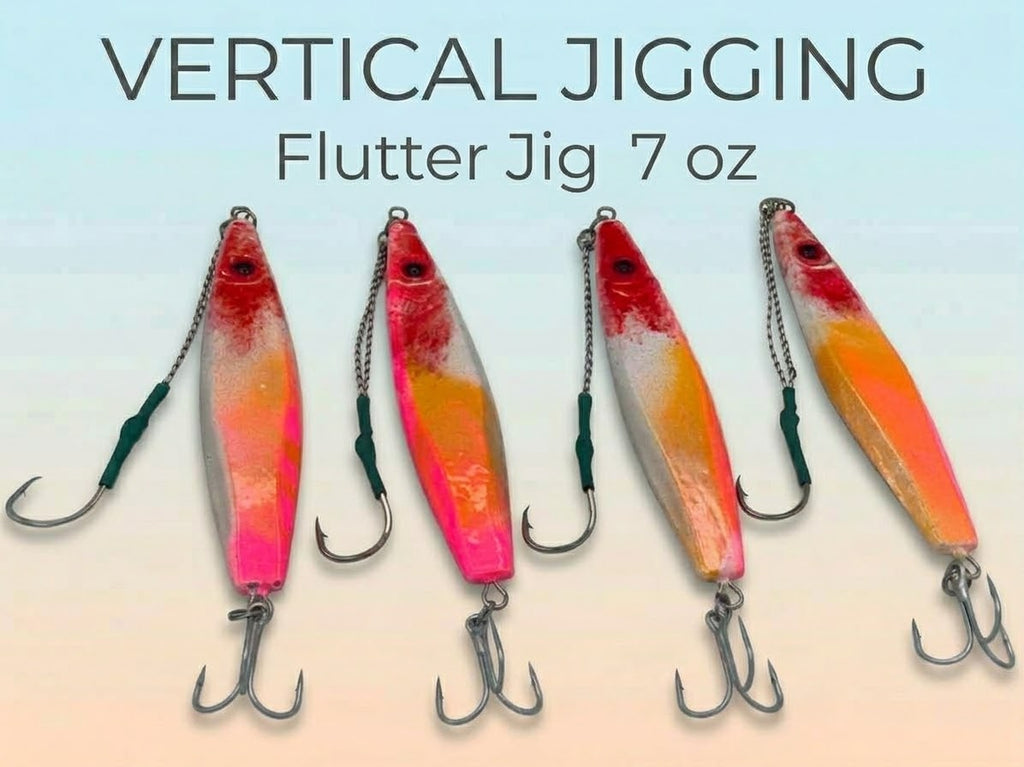 Flutter Jig - Lure for Deepwater and Offshore Fishing (Pack of 3)