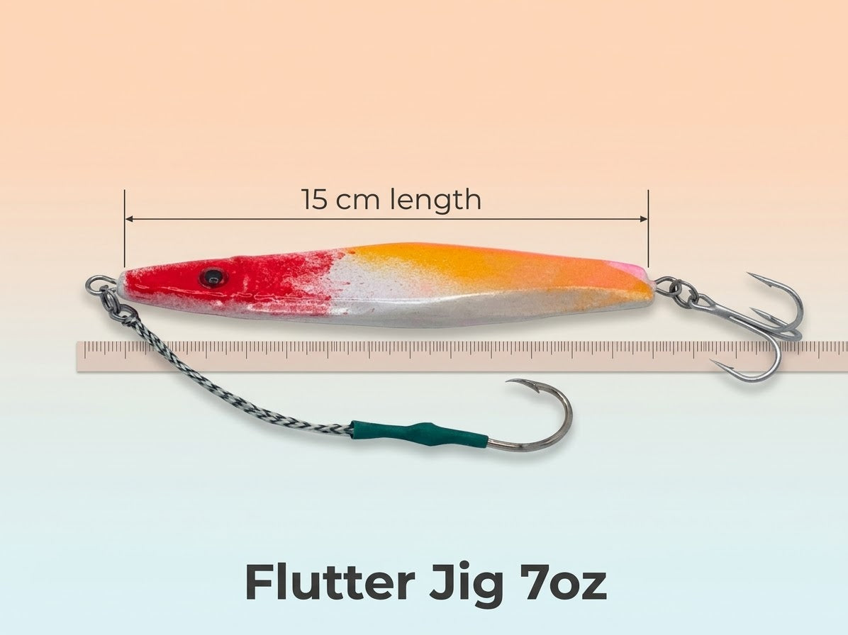 Flutter Jig - Lure for Deepwater and Offshore Fishing (Pack of 3)