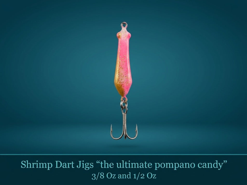 Shrimp Dart Jig - Lure for Beach, Pier, & Surf Fishing (Pack of 3)