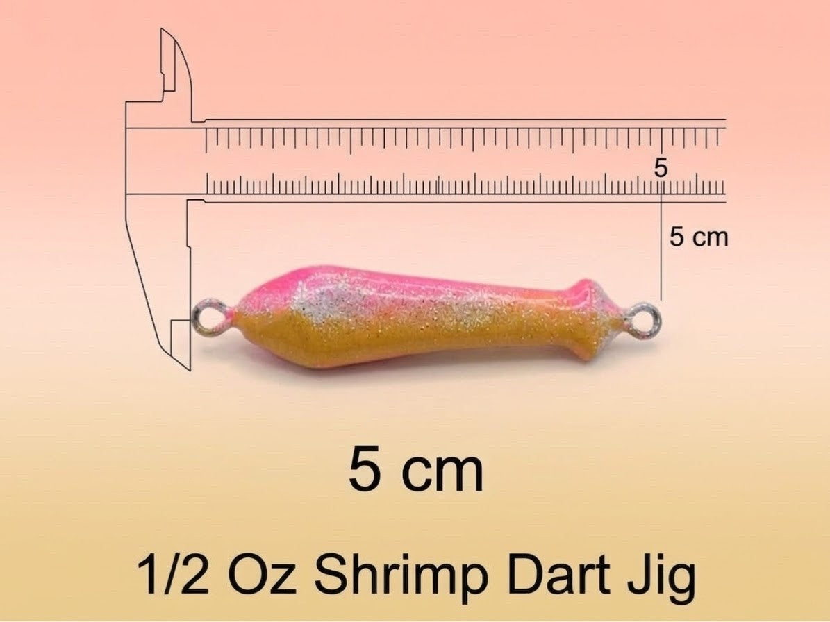 Shrimp Dart Jig - Lure for Beach, Pier, & Surf Fishing (Pack of 3)