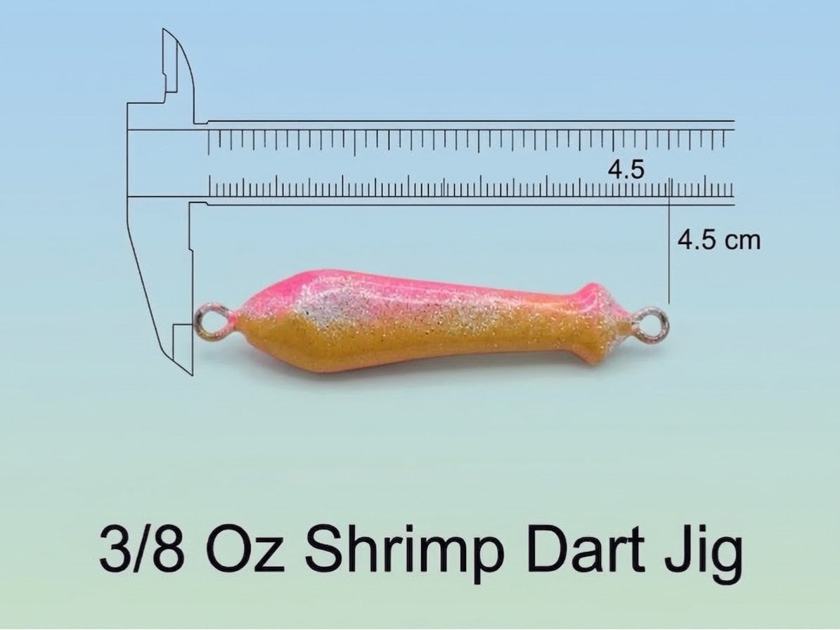 Shrimp Dart Jig - Lure for Beach, Pier, & Surf Fishing (Pack of 3)