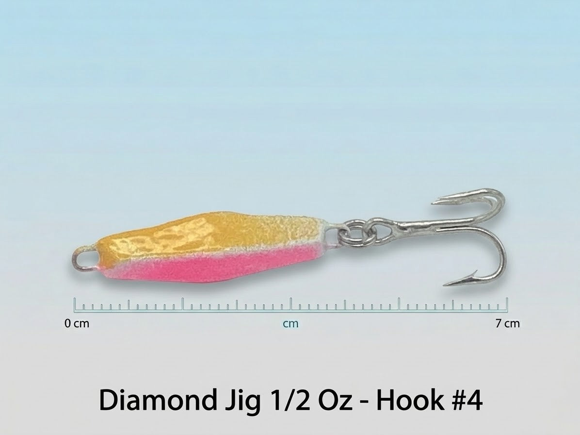 Diamond Jig - Lure for Beach, Pier, & Surf Fishing (Pack of 3)