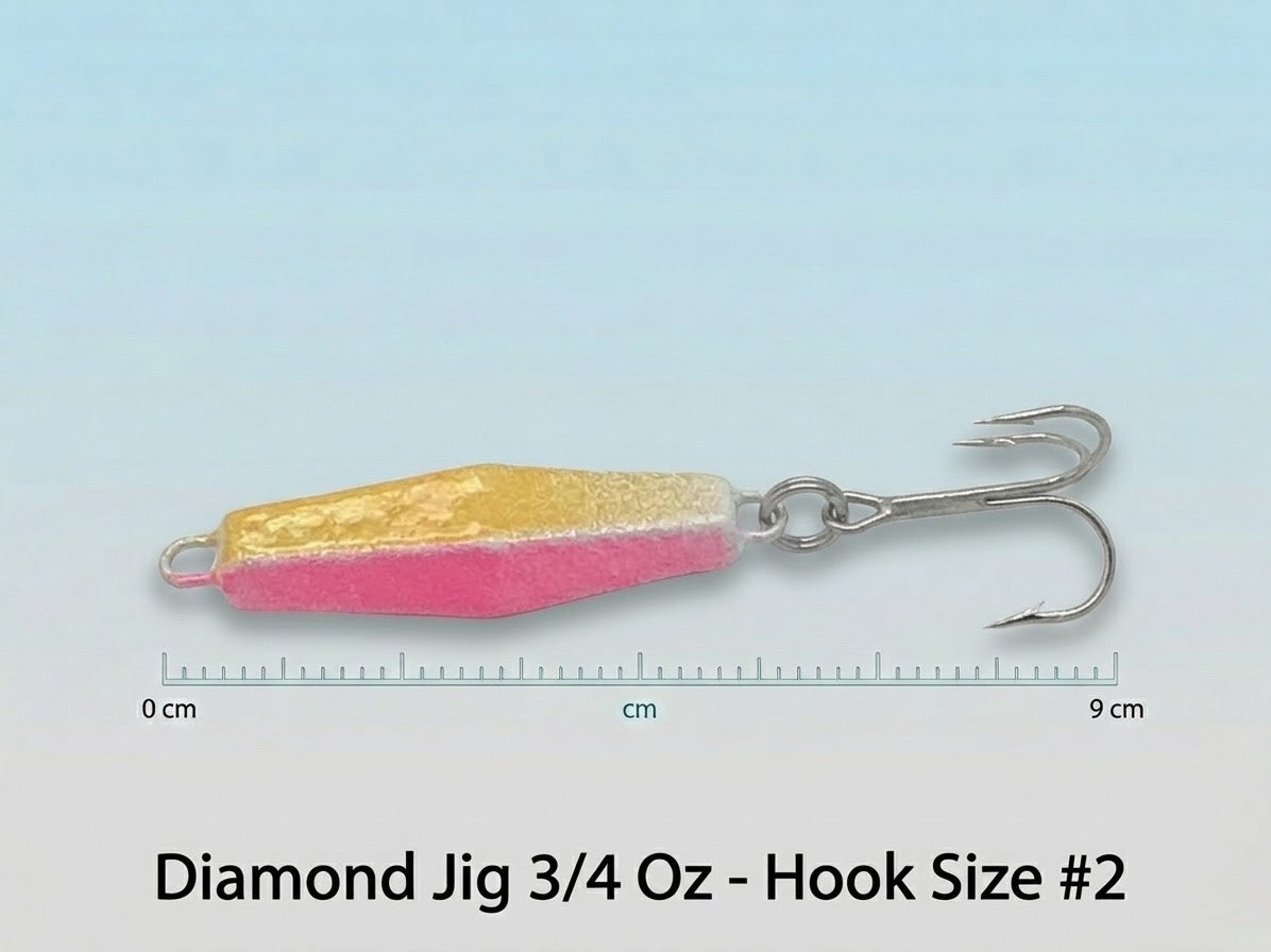 Diamond Jig - Lure for Beach, Pier, & Surf Fishing (Pack of 3)