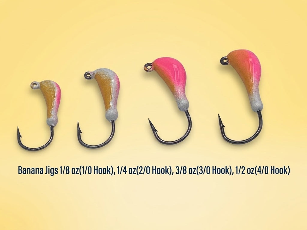 Banana Jig - Lure for Beach, Pier, & Surf Fishing (Pack of 3)