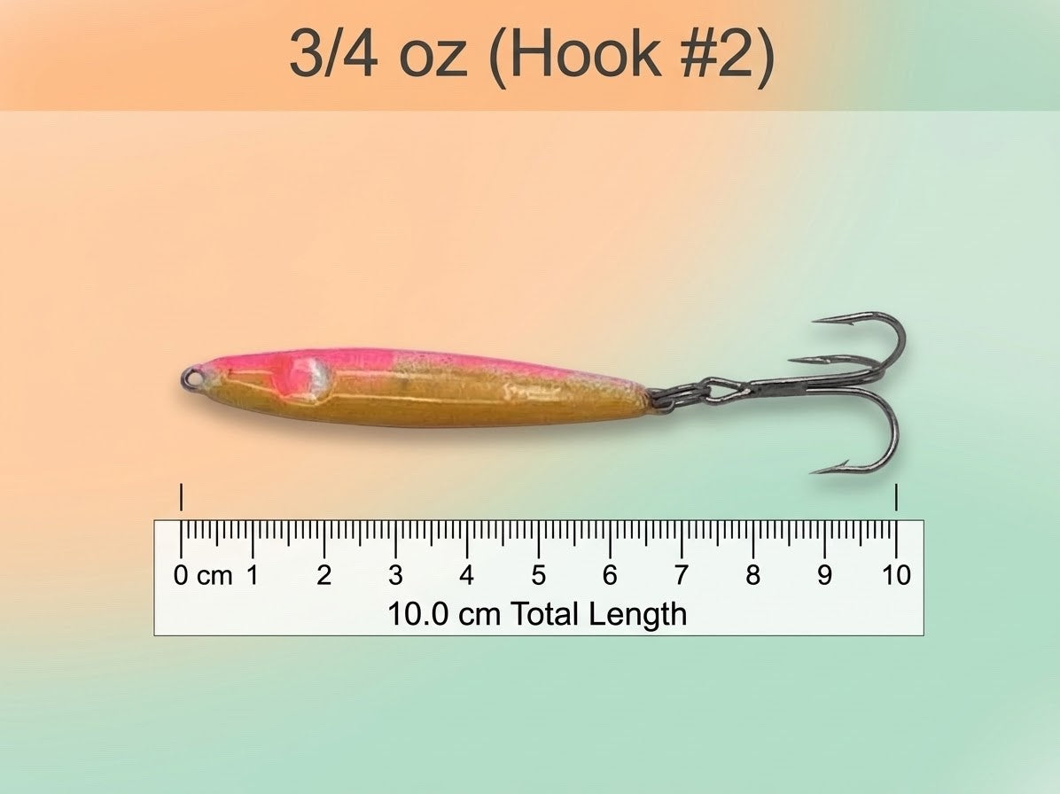Minnow Spoon Jig - Lure for Beach, Pier, & Surf Fishing (Pack of 3)
